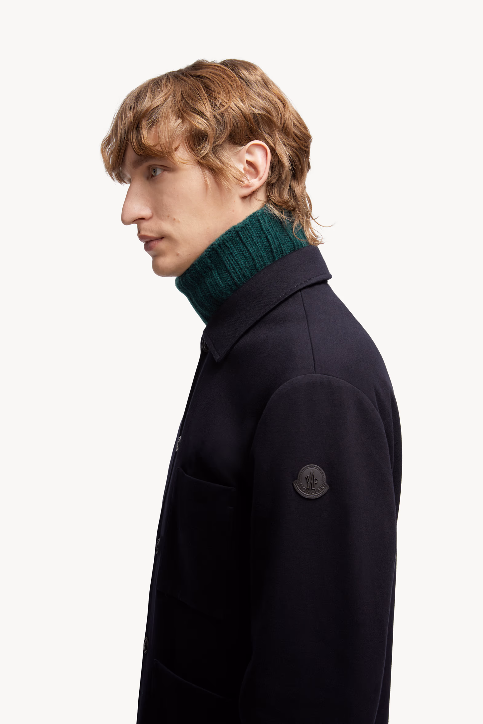 Cabalian Shirt Jacket Men Blue Moncler 4